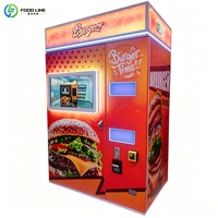 Distributeur automatique intelligent de frites, poulet frit et snacks chauds avec plusieurs modes de paiement