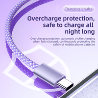 Câble de données USB Type-C à charge rapide en alliage d'aluminium tressé personnalisable de 1 m, le plus vendu, pour téléphone portable et appareil photo