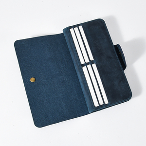 Nhà Máy Trực Tiếp Thiết Kế Mớ<span class=keywords><strong>i</strong></span> Tú<span class=keywords><strong>i</strong></span> Sang Trọng Ví 19 Cardsholder Crazy Horse Leather Rfid Chặn Chủ Thẻ Id Nam Money Clip Wal - Product Image 4