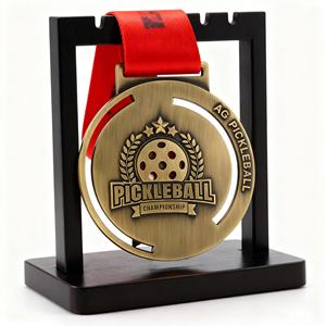 Medallas Deportivas Personalizadas de Pickleball, Medallas de Metal de Aleación de Zinc con Grabado en Relieve, Oro, Plata, Bronce, para Recuerdo - Product Image 6