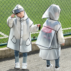 LOTUS Travel Waterproof Transparent EVA Long Raincoat <strong>Kids</strong> <strong>Rain</strong> <strong>Coat</strong> for <strong>Kids</strong> - Product Image 2