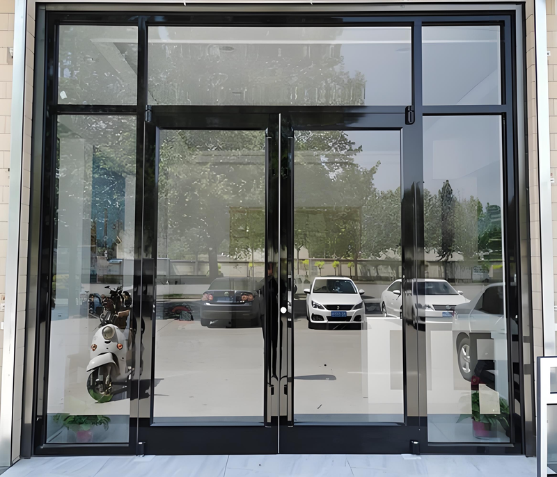 Commercial Kfc Shop Front Door Aluminum