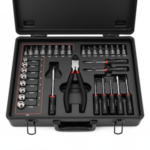 Kohlenstoffstahl DIY-Zange Lange Nadeltang Industrielle PVC-Klemm- und Abisolierzange Multifunktionale Kunststoffgriff OEM-Düsenzange - Product Image 1