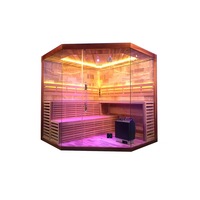 Ruang Sauna Uap Kering Inframerah Kayu Tradisional untuk Terapi, Penawaran Terbaik