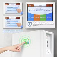 Batterie murale LiFePO4 48V 200Ah empilable 10,24 kWh 51,2V avec BMS intelligent pour stockage d'énergie solaire domestique hors réseau UPS 5KW 10KW 15KW