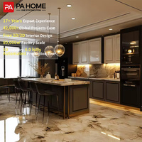 Armoires de cuisine personnalisées intelligentes PA, étagère rabattable, meubles, designs d'armoires de cuisine modulaires modernes