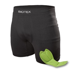Biotex Seamless <b>Boxer</b> Briefs With Pad Black XL XXL Cycling Clothing - Product Image 1