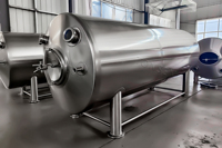 Tanks de brassage horizontaux en acier inoxydable SUS304 Tonsen 1500L pour bière fraîche, fermentateurs de bière artisanale, brasserie, salle de brassage, pub, réservoir brillant
