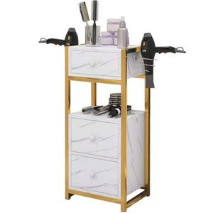 Salon Furniture Barber Shop <b>Trolley</b> Beauty Gold Hair Salon Shelf Storage Cabinet - Product Image 6