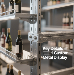 Kệ Trưng Bày Bán Lẻ Bia Rượu Trưng Bày Kim Loại Tùy Chỉnh Kệ Trưng Bày Siêu Thị Kệ Trưng Bày Đứng Trên Sàn Giá Trưng Bày - Product Image 3