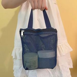 Mesh <b>Makeup</b> Toiletry <b>Storage</b> Bags Handbags Portable Travel Washing Shower Tools Organizer Hanging Cosmetic Organizer Pouch - Product Image 6