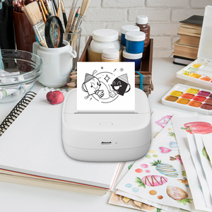 DIY Mini Bolso Sem Fio Inteligente Handheld Cartão Etiqueta de Impressão Inkless BT Do Telefone Móvel Blue Tooth Impressora Térmica Portátil - Product Image 2