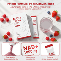 OLLI OEM Marque Privée NAD+ Liquide, Complément Alimentaire Liquide de Nicotinamide Riboside pour Améliorer l'Immunité, Adulte, 30 Sachets