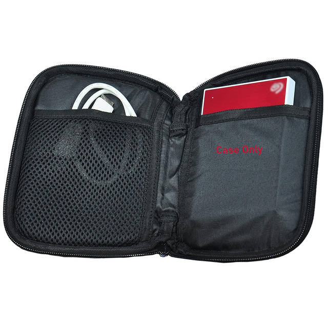 2.5" Hard Drive Pouch Shockproof Storage for Seagate/WD/Toshiba/Samsung SSDs & HDDs - Case Only