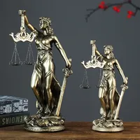 Patung Figurine Polyresin Dewi Themis Perunggu, Patung Dewi Keadilan Yunani yang Dapat Disesuaikan dengan Timbangan, Dekorasi Kantor Hukum