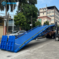 CE 8T 10T conteneur Dock rampe chariot élévateur mécanique Mobile hydraulique levage rampe de chargement
