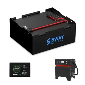 टोयोटा इलेक्ट्रिक फोर्कलिफ्ट बैटरी के लिए SISWAY उचित मूल्य लिथियम आयन बैटरी 24v 48V 72V फोर्कलिफ्ट बैटरी लिथियम