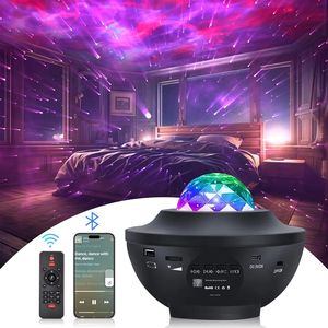 Starry Sky Laser Projection Light Bluetooth Music USB Night Light Bedroom Ambient Lamp Geometric Solid Shape - Product Image 1