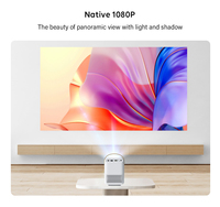 Mini projecteur portable intelligent Android 9.0 4K 1080P Full HD avec 30 000 lumens, batterie intégrée, WiFi, LED, cinéma maison