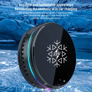 Nouveaux produits : Accessoires de voiture multifonctionnels, chargeur sans fil magnétique à semi-conducteurs 25W, double face, détachable - Product Image 3