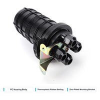 Boîtier de raccordement optique vertical FOSC de type dôme pour extérieur, à étanchéité mécanique, 4 ports, 48 fibres, pour FTTH ODN