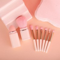 JLY – Lot de huit mini-pinceaux de maquillage pour un maquillage exquis, pinceaux de voyage portables