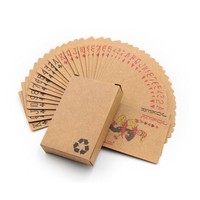 Carte de poker à jouer personnalisée professionnelle 300 g/m² boîte personnalisée cartes à jouer noires en gros carte de poker