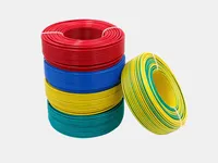 Cable BV BVR de Precio de Fábrica, 1.5-40mm², Conductor de Cobre, Aislamiento de PVC, 450/750V, Cable Eléctrico para Construcción y Hogar