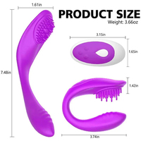 TMM Fernbedienungsfähiger U-förmiger Tragbarer Slip-Vibrator aus Silikon G-Punkt & Klitoris-Stimulator für Paare Sexspielzeug