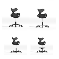 Nouveau Tabouret Ergonomique 2026 en Tissu Mesh avec Siège Relevable pour Laboratoire, Clinique, Dentiste, Massage, Médecin, Bureau, Hôpital