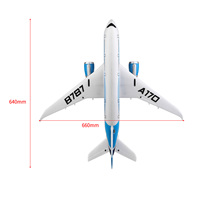 WLtoys A170 RC avion 787 660mm envergure moteur sans balai 3D/6G système 2.4GHz réel avion échelle vers le bas pour l'extérieur cadeau pour un ami