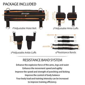 WellShow fasce di resistenza Set allenamento boxe <span class=keywords><strong>forza</strong></span> esplosiva fitness palestra crossfit cinghie per tute <span class=keywords><strong>forza</strong></span> del braccio - Product Image 2