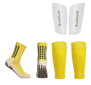 Wholesale 5-Piece Soccer Sports Set Shin Guards Protective <b>Backpack</b> Sports Tapes Knitted Crew Football Socks Summer High Quality - Product Image 3
