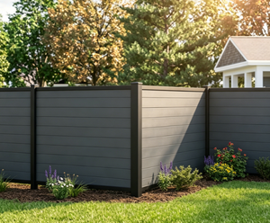 Pannello per Recinzione Decorativa <span class=keywords><strong>da</strong></span> <span class=keywords><strong>Giardino</strong></span> con Doghe Orizzontali 6x8 Piedi, Impermeabile e Anticorrosione, Facile <span class=keywords><strong>da</strong></span> Montare e Personalizzabile - Product Image 2