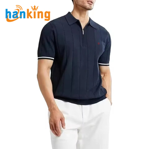 Ehanking เสื้อโปโลผ้าถักสำหรับผู้ชาย, เสื้อเชิ๊ตผู้ชายผ้าไอซ์ซิลค์แขนสั้นระบายอากาศลำลองเสื้อกอล์ฟคอปก - Product Image 3