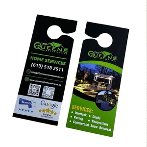 Volante colgante personalizado al por mayor para servicios domésticos: pavimentación, terrazas entrelazadas, renovaciones, quitanieves, marketing. - Product Image 5