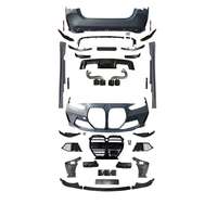 Body Kit Model M4 dengan Bumper Depan Belakang, Side Skirt, dan Grille untuk BMW Seri 4 G22 G23 2021-2025 Konversi Grosir