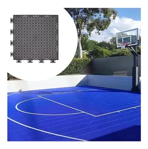 Al por mayor pop cancha de baloncesto suelo de bádminton cancha de baloncesto roja asiento suelo hi-q usado 10 años