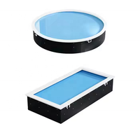 Plafonnier LED intelligent d'intérieur 300mm 600mm 1200mm, lumière du soleil artificielle, ciel virtuel, intensité variable 2200K-10000K, bleu, pour un design moderne