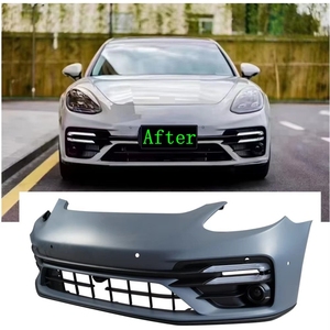 สำหรับ <span class=keywords><strong>Porsche</strong></span> <span class=keywords><strong>Panamera</strong></span> 970.1/970.2 อัพเกรดเป็นกันชนหน้า 971 วัสดุ ABS+PP ปี 2010-2016 - Product Image 2