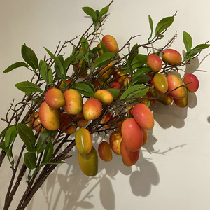 Branches artificielles de mangue Queyiyi, 94 cm de haut, jaunes et rouges, décoration pour la maison, l'hôtel, les mariages et les arrangements floraux - Product Image 3
