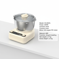 Robot pâtissier électrique de table CX-6023 5L 2 vitesses Turbo 200W avec bol mélangeur pour la maison et la cuisine