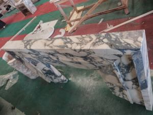 Cornice per Caminetto in Marmo Calacatta Viola Levigato SH STONE, Personalizzabile, per Interni, per Soggiorno di Appartamenti - Product Image 3