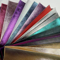 Cuir synthétique PU gaufré à effet métallique coloré pour chaussures, tissus personnalisés, tapis, sacs à main, canapés d'extérieur et décorations
