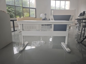 Table de peinture de bureau blanche multifonctionnelle avec hauteur relevable et extensible Design métallique moderne - Product Image 5