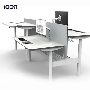 Стабильный подъемный стол, бесшумный стол для домашнего офиса, регулируемый по высоте, компьютерный электрический стол для сидения, умный стол