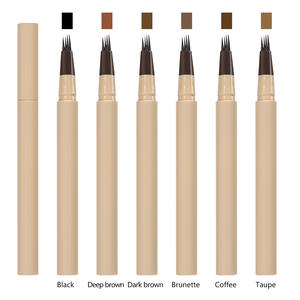 Pluma <span class=keywords><strong>de</strong></span> tatuaje <span class=keywords><strong>de</strong></span> cejas <span class=keywords><strong>para</strong></span> cejas, logotipo personalizado, resistente al agua, Micro precisión, trazo <span class=keywords><strong>de</strong></span> pelo, <span class=keywords><strong>Color</strong></span> Beige, delgada, 4 puntos, pluma líquida <span class=keywords><strong>para</strong></span> cejas - Product Image 1