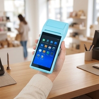 Terminal POS Portátil de 5.5 Pulgadas, Impresora PDA Inteligente, Terminal POS con 3G, WIFI, NFC, 4G, Caja Registradora, Sistemas Android de Venta