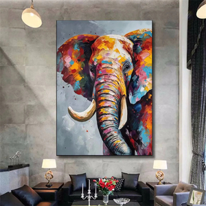 <b>Large</b> Abstract Hype Realistic Animal wall art Commercial Architectural Decoration Handmade <b>Framed</b> Artwork Hotel Interior Design - Product Image 4