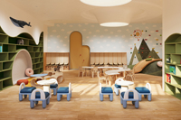 Aménagement intérieur de mobilier de maternelle, personnalisation complète de la salle de classe, solution complète pour la décoration et la rénovation de magasins commerciaux.
